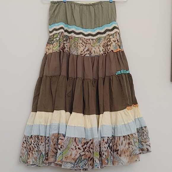 Vtg MISS ME Sz S Peasant Skirt Layered Midi Length 30" - Picture 7 of 9